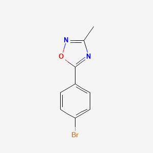 molecular formula C9H7BrN2O B1270663 5-(4-溴苯基)-3-甲基-1,2,4-噁二唑 CAS No. 71566-07-9