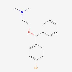 molecular formula C17H20BrNO B12706645 Ethanamine, 2-((R)-(4-bromophenyl)phenylmethoxy)-N,N-dimethyl- CAS No. 189298-43-9