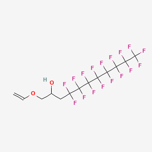 molecular formula C13H9F17O2 B12706668 4,4,5,5,6,6,7,7,8,8,9,9,10,10,11,11,11-Heptadecafluoro-1-(vinyloxy)undecan-2-ol CAS No. 94159-86-1
