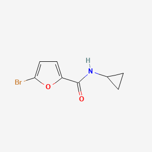 molecular formula C8H8BrNO2 B1270669 5-溴-N-环丙基呋喃-2-甲酰胺 CAS No. 352682-00-9