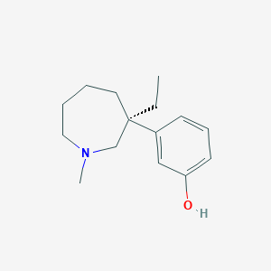 molecular formula C15H23NO B12706717 Meptazinol, (S)- CAS No. 94666-16-7