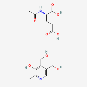 molecular formula C15H22N2O8 B12706773 Einecs 241-160-3 CAS No. 17091-87-1