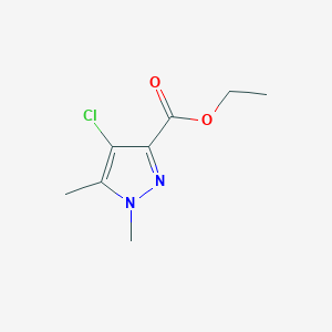 molecular formula C8H11ClN2O2 B1270679 ethyl 4-chloro-1,5-dimethyl-1H-pyrazole-3-carboxylate CAS No. 512809-96-0