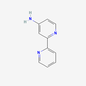 molecular formula C10H9N3 B1270683 [2,2'-联吡啶]-4-胺 CAS No. 14151-21-4