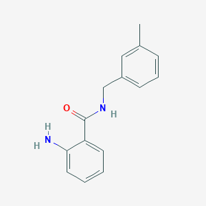 molecular formula C15H16N2O B1270686 2-amino-N-(3-methylbenzyl)benzamide CAS No. 717893-10-2