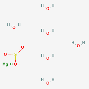 molecular formula H12MgO9S B12706866 Magnesium sulfite hexahydrate CAS No. 13446-29-2