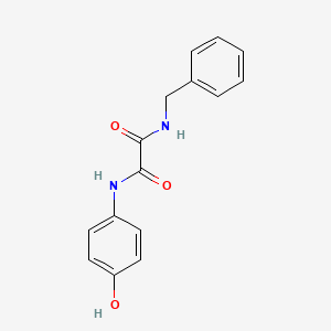 molecular formula C15H14N2O3 B12706873 Ethanediamide, N-(4-hydroxyphenyl)-N'-(phenylmethyl)- CAS No. 93628-85-4