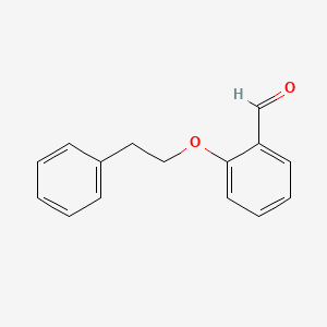 molecular formula C15H14O2 B1270690 2-(2-苯乙氧基)苯甲醛 CAS No. 93898-91-0