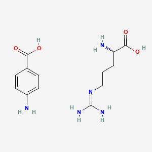 molecular formula C13H21N5O4 B12706909 Arginine aminobenzoate CAS No. 7675-82-3