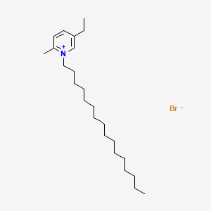 molecular formula C24H44BrN B12706941 1-Hexadecyl-5-ethyl-2-methylpyridinium bromide CAS No. 101502-07-2