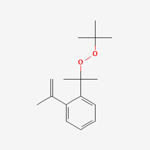 molecular formula C16H24O2 B12707000 Peroxide, 1,1-dimethylethyl 1-methyl-1-((1-methylethenyl)phenyl)ethyl CAS No. 71520-02-0
