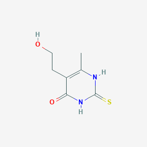 molecular formula C7H10N2O2S B1270709 2,3-Dihydro-5-(2-hydroxyethyl)-6-methyl-2-thioxo-1H-pyrimidin-4-one CAS No. 21585-16-0