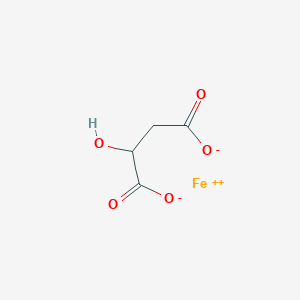 molecular formula C4H4FeO5 B12707116 Ferrous malate CAS No. 6916-77-4