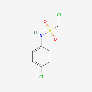molecular formula C7H7Cl2NO2S B12707118 Methanesulfonamide, 1-chloro-N-(4-chlorophenyl)- CAS No. 52043-28-4