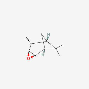 molecular formula C10H16O B12707148 (1R-(1alpha,2beta,4beta,5beta,6alpha))-5,7,7-Trimethyl-oxatricyclo(4.1.1.02,4)octane CAS No. 29391-40-0