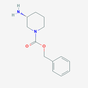 molecular formula C13H18N2O2 B1270722 (R)-1-Cbz-3-氨基哌啶 CAS No. 1044560-96-4