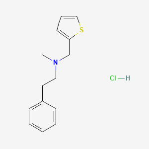 molecular formula C14H18ClNS B12707261 2-Thenylamine, alpha-benzyl-N,N-dimethyl-, hydrochloride CAS No. 108875-36-1