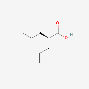 molecular formula C8H14O2 B12707286 (R)-2-Propyl-4-pentenoic acid CAS No. 117039-61-9
