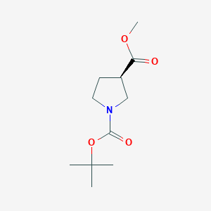 molecular formula C11H19NO4 B1270730 (R)-1-tert-butyl 3-methyl pyrrolidine-1,3-dicarboxylate CAS No. 441717-40-4