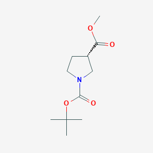 molecular formula C11H19NO4 B1270731 (S)-1-Boc-pyrrolidine-3-carboxylic acid methyl ester CAS No. 313706-15-9