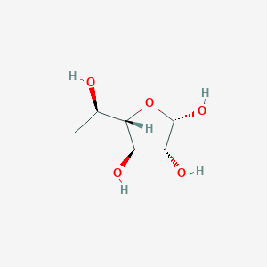 molecular formula C6H12O5 B12707357 alpha-d-Fucofuranose CAS No. 91443-98-0