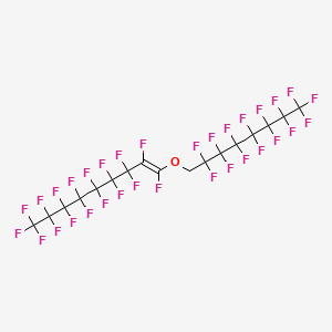 molecular formula C17H2F32O B12707373 Heptadecafluoro-1-[(2,2,3,3,4,4,5,5,6,6,7,7,8,8,8-pentadecafluorooctyl)oxy]nonene CAS No. 958823-59-1