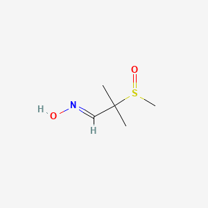 molecular formula C5H11NO2S B12707409 Aldicarb oxime sulfoxide CAS No. 7635-32-7