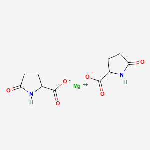 molecular formula C10H12MgN2O6 B12707498 Magnesium pyrrolidone carboxylate CAS No. 5819-47-6