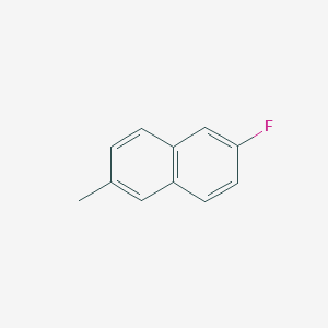 molecular formula C11H9F B1270751 2-Fluoro-6-methylnaphthalene CAS No. 324-42-5