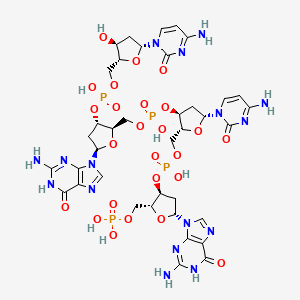 molecular formula C38H50N16O25P4 B12707543 d(Cgcg) CAS No. 68923-10-4