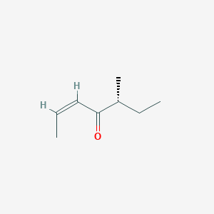 molecular formula C8H14O B12707653 5-Methyl-2-hepten-4-one, (R-2Z)- CAS No. 134357-03-2
