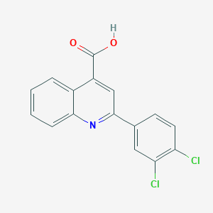 molecular formula C16H9Cl2NO2 B127077 2-(3,4-Dichlorophenyl)quinoline-4-carboxylic acid CAS No. 148887-61-0