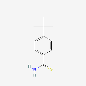molecular formula C11H15NS B1270780 4-tert-Butylthiobenzamide CAS No. 57774-77-3