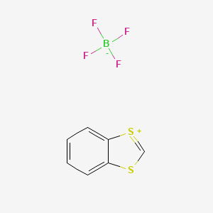 molecular formula C7H5BF4S2 B1270797 1,3-Benzodithiolylium tetrafluoroborate CAS No. 57842-27-0