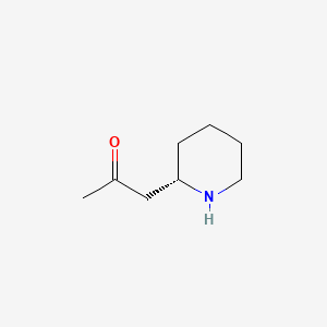 molecular formula C8H15NO B12707980 (+)-Pelletierine CAS No. 2858-67-5