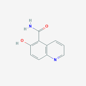 molecular formula C10H8N2O2 B012708 6-Hydroxyquinoline-5-carboxamide CAS No. 104612-30-8