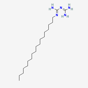 molecular formula C20H43N5 B12708035 N-Stearylbiguanide CAS No. 45290-54-8