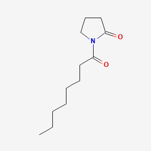 molecular formula C12H21NO2 B12708043 Caprylyl pyrrolidone CAS No. 60437-60-7