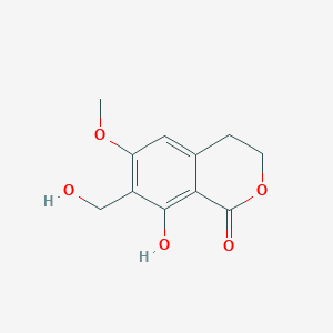 molecular formula C11H12O5 B12708118 Stellatin (C11) CAS No. 1083201-12-0