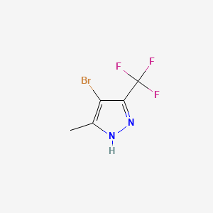molecular formula C5H4BrF3N2 B1270817 4-Bromo-3-Methyl-5-(Trifluoromethyl)-1h-Pyrazole CAS No. 60061-68-9