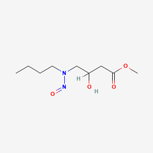 molecular formula C9H18N2O4 B12708192 Methyl 4-(butylnitrosoamino)-3-hydroxybutanoate CAS No. 51938-20-6
