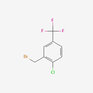 molecular formula C8H5BrClF3 B1270820 2-(Bromomethyl)-1-chloro-4-(trifluoromethyl)benzene CAS No. 237761-77-2