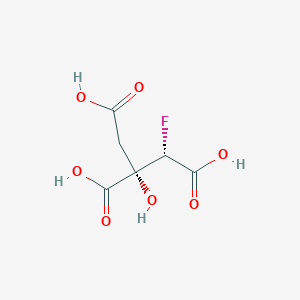 molecular formula C6H7FO7 B12708212 Threo-fluorocitric acid, (+/-)- CAS No. 878376-73-9