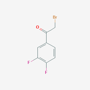 molecular formula C8H5BrF2O B1270823 2-Bromo-1-(3,4-difluorophenyl)ethan-1-one CAS No. 40706-98-7