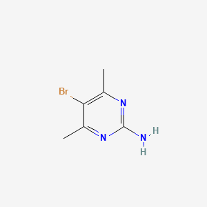 molecular formula C6H8BrN3 B1270824 2-氨基-5-溴-4,6-二甲基嘧啶 CAS No. 4214-57-7