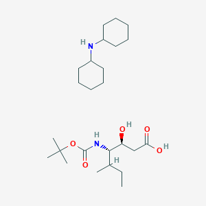 molecular formula C25H48N2O5 B1270828 Boc-(3S,4S,5S)-4-amino-3-hydroxy-5-methylheptanoic acid dicyclohexylammonium salt CAS No. 204199-26-8
