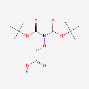 molecular formula C12H21NO7 B1270832 ((Bis((1,1-dimethylethoxy)carbonyl)amino)oxy)acetic acid CAS No. 293302-31-5