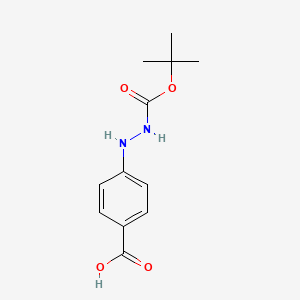 molecular formula C12H16N2O4 B1270834 4-(2-(tert-Butoxycarbonyl)hydrazinyl)benzoic acid CAS No. 96736-00-4