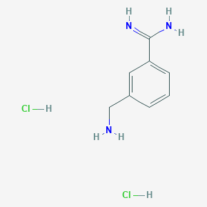 molecular formula C8H13Cl2N3 B1270837 3-(Aminomethyl)benzimidamide dihydrochloride CAS No. 328552-96-1