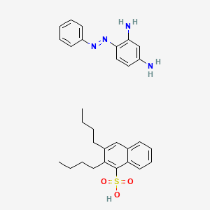 molecular formula C18H24O3S.C12H12N4<br>C30H36N4O3S B12708371 Einecs 304-236-8 CAS No. 94247-67-3